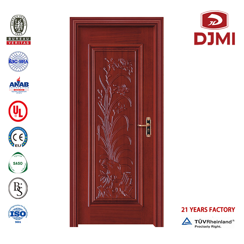 Китайска фабрика Тийк Last Design Wooden Interior Door Solid Wood Internal Doors висококачествени дървесни двойни врати, изрязани за основния вход