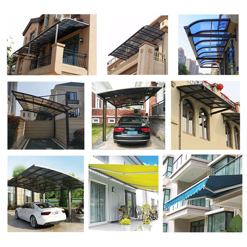 Потребителски балкон Patio Cover Portal Frame Structure Modern Carport Multifuncal Patio Canopy Solar Paeland Pointing Structure 2 Carport Professional Balcony