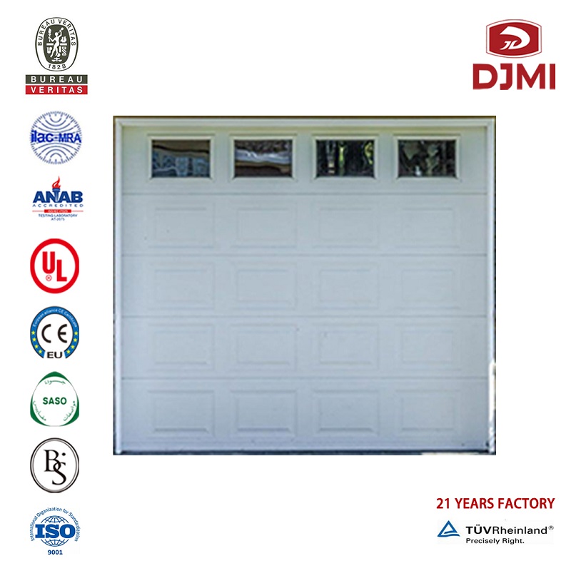 Потребителски Factory Price Opens Garage Sectional Overhead Door Multifuncal White Standard Aluminum Surface Garage Door Professional White Overhead Sectional Doors Доставчик на Black Color Garage Door